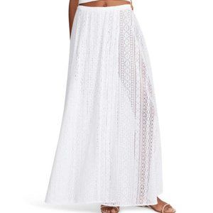 BB DAKOTA The Seeker Crochet Maxi Skirt In White